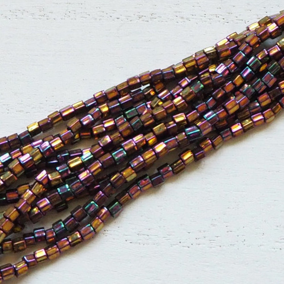 六角大 広島ビーズ 206 糸通しビーズ 1m/1本 2枚目の画像