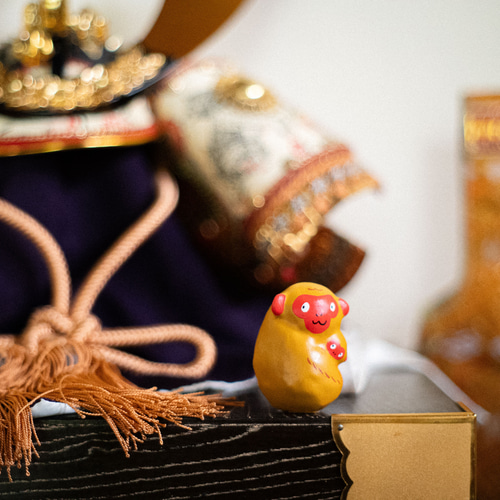 張り子 親子猿 その他置物 NANAIDO 七井堂 通販 17727214｜Creema