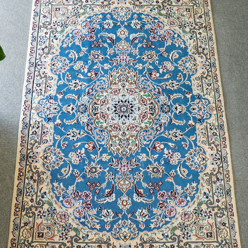 152×105cm【ペルシャ手織り絨毯】 カーペット・絨毯・ラグ・マット