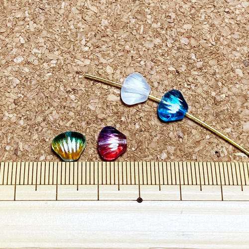 Gewelz】アクアとスキャポ☆天然石チャーム