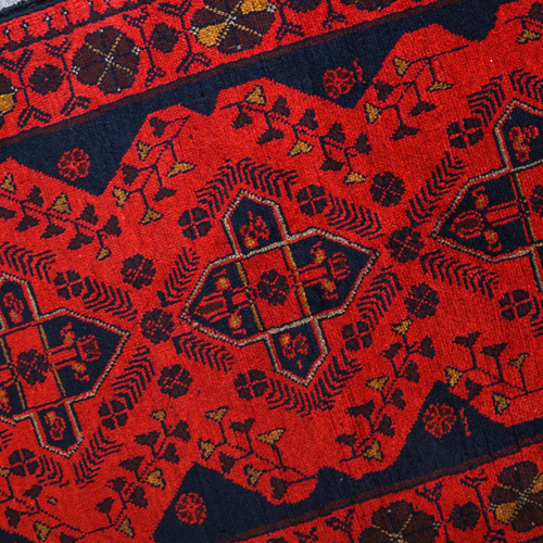 120×78cm【アフガニスタン手織り絨毯 カールモハメディ