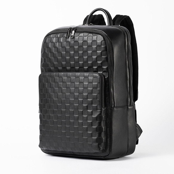 美品 メンズ リュック バックパック レザー ブラック 大容量 A4収納 florist デイバック リュック 「大容量/A4収納」「防水加工