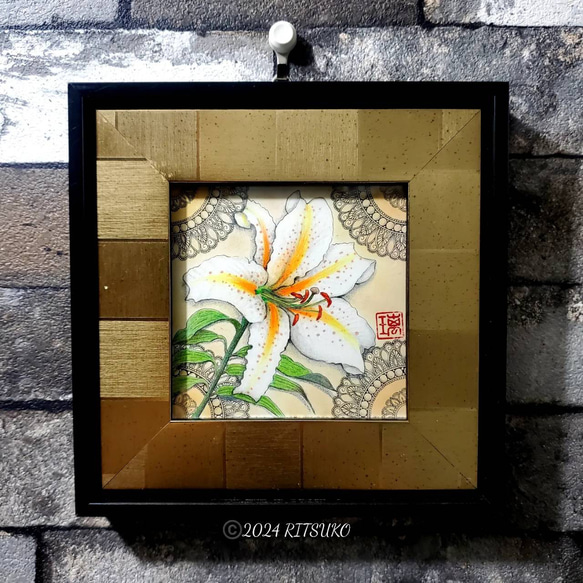 スケールモデル 新作 夫婦牡丹 (色鉛筆画) （花のクリップアート「日本の牡丹」植物 絵画