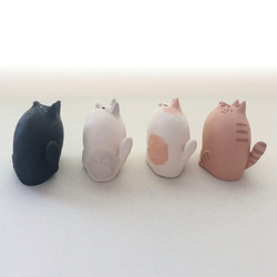 [受注制作]　あ〜。うん。猫（素焼きの猫　置物） 11枚目の画像