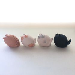 [受注制作]　あ〜。うん。猫（素焼きの猫　置物） 14枚目の画像