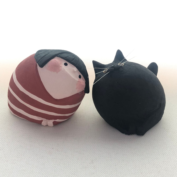 [受注制作]　わたし（素焼きのヒト　置物） 8枚目の画像