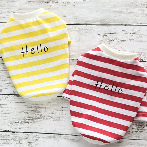 オーダー】紅いちご×デニムフリルスカートのセットイントレーナー犬服