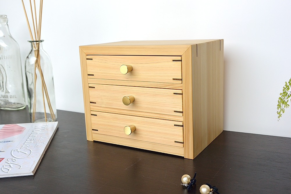 ジュエリーボックス　アクセサリー　収納　吉野桧