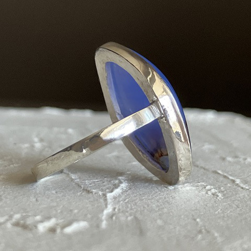 アゲートリング ☆受注製作☆ピクチャーアゲート・リング（silver925)（売約済