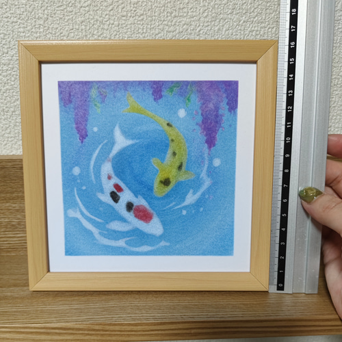 藤と鯉 絵画 Sアートスタジオ 通販 17728232｜Creema(クリーマ)