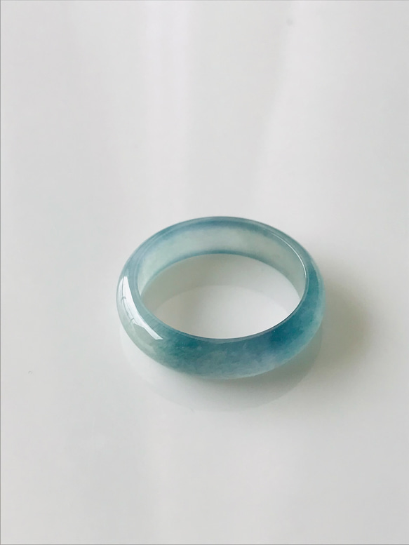 [R138-021］ 翡翠　くりぬき　リング　天然石　グアテマラ産　10号 R138-021］ 翡翠くりぬきリング天然石グアテマラ産10号