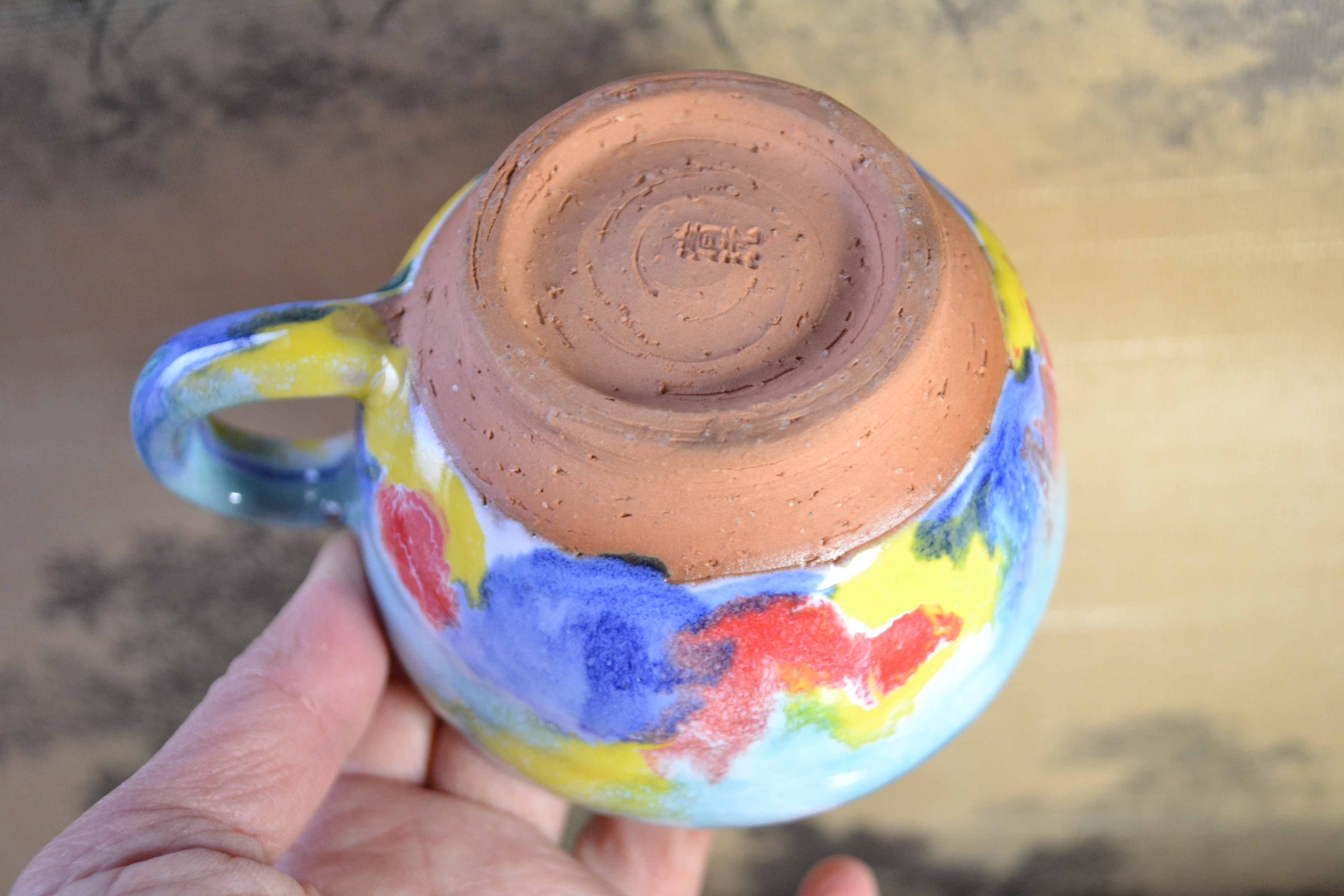 【再入荷！】コーヒーカップ(南仏の光) パレット ★萩焼　パーティ ギフト