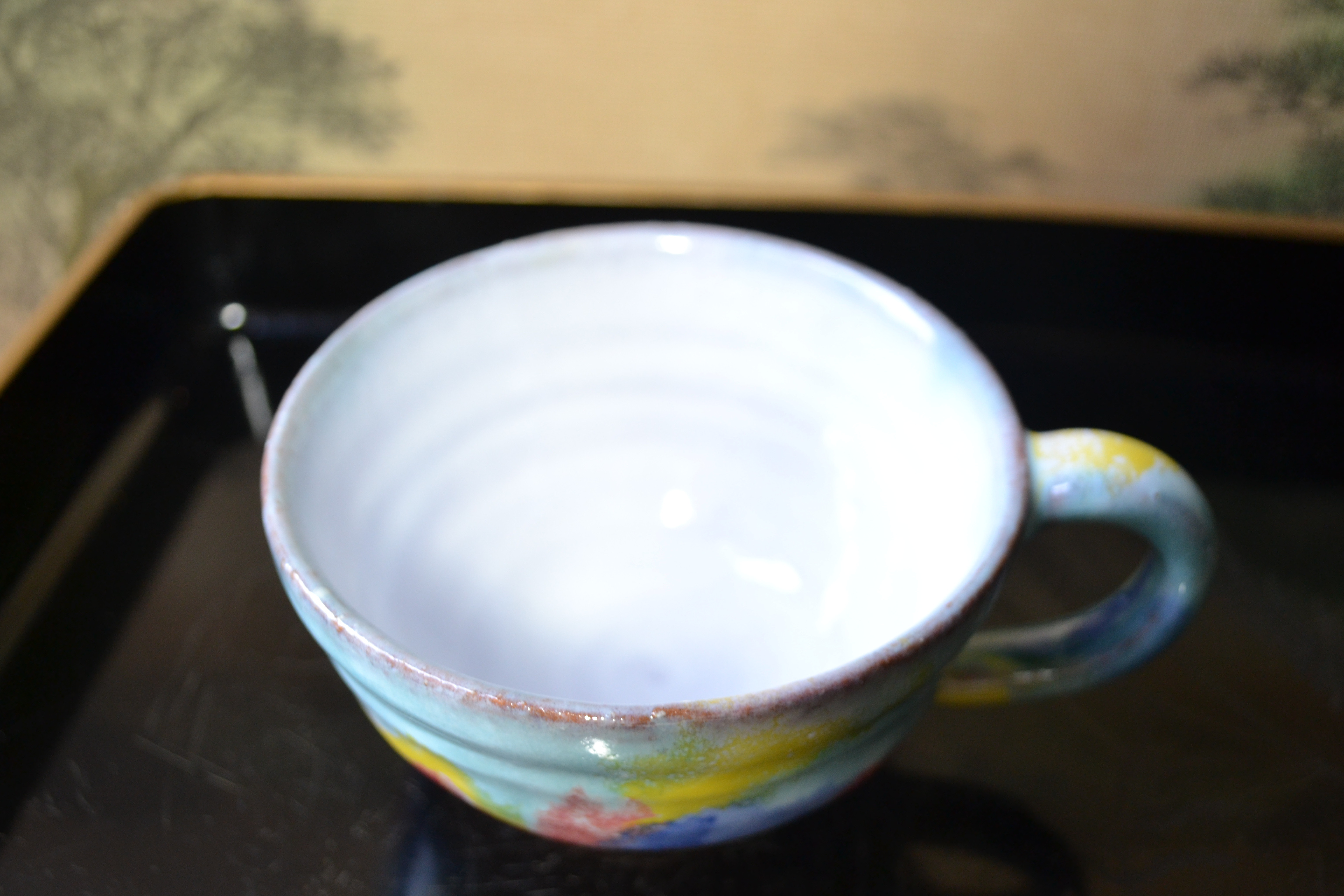 【再入荷！】コーヒーカップ(南仏の光) パレット ★萩焼　パーティ ギフト