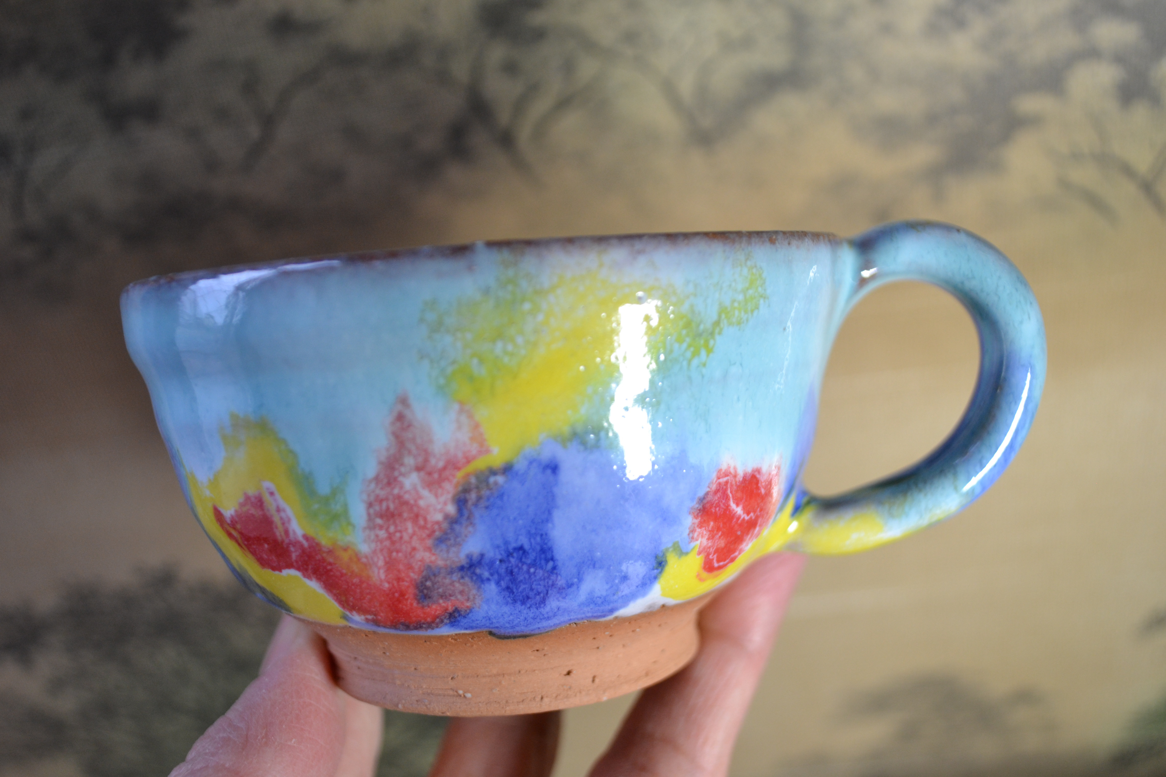 【再入荷！】コーヒーカップ(南仏の光) パレット ★萩焼　パーティ ギフト