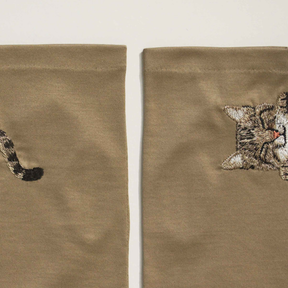 [貓臂套] Kijitora親子/防紫外線/100%棉/短搭配長袖 贈送Mytaine 第9張的照片