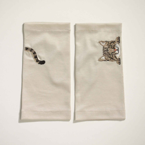 [貓臂套] Kijitora親子/防紫外線/100%棉/短搭配長袖 贈送Mytaine 第11張的照片