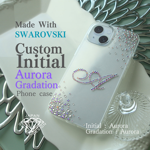 SWAROVSKI iPhone15ケース グラデーション SWAROVSKI iPhone15ケース