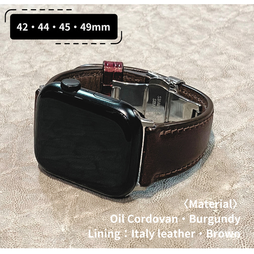 ベルルッティ Apple Watch レザーバンド　42/44/45/49mm用 ベルルッティ Apple Watch レザーバンド 42/44/45/49mm用