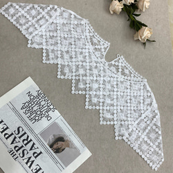 刺繍レースつけ襟 ホワイト レース noppy1 通販 17733483