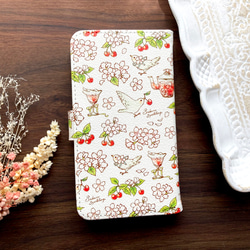 櫻花皮夾式智慧型手機殼（相容於所有iPhone和安卓機型）櫻花與春鳥 第2張的照片