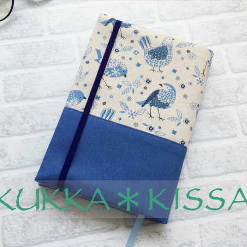 願いの鳥 文庫本サイズ ブックカバー ハンドメイド 願いの鳥 文庫本サイズ ブックカバー ハンドメイド