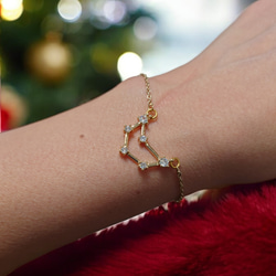 12星座のブレスレット 手もとでキラキラ スライドチェーン ペア商品