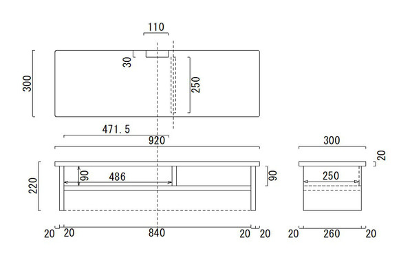 DTM用デスクトップラック 
