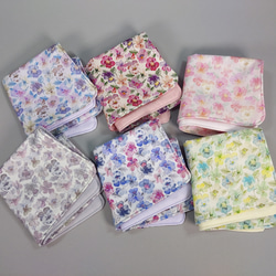 リバティガーゼハンカチ〈シンクオブミー〉ピスタチオ