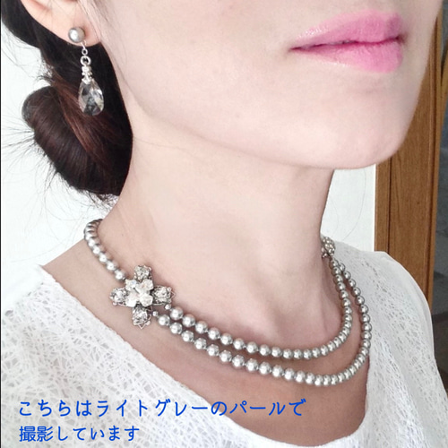 再販】スワロフスキー クリスタルパール とbijouの フォーマル