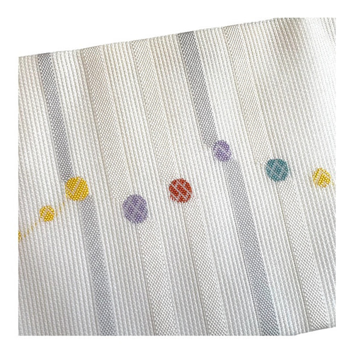 手軽にお太鼓-作り帯】夏物 正絹 名古屋帯 絽 水玉柄 和装小物