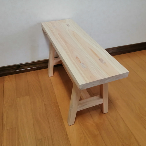 木製フラワースタンド 花台 幅60cm×高さ35cm スツール ベンチ