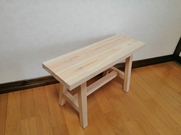 木製フラワースタンド　花台　幅65cm×高さ30cm　スツール　ベンチ　水槽台 木製フラワースタンド 花台 幅60cm×高さ30cm スツール ベンチ