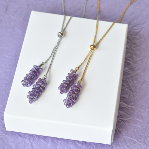 handmade ラリマー アメジスト 水晶 じゃらじゃら ネックレス handmade ラリマー アメジスト 水晶 じゃらじゃら ネックレス