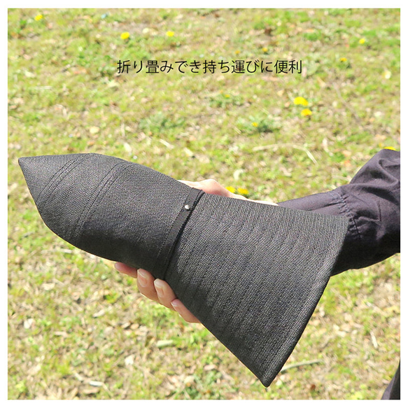 UVカット 完全遮光のリネンシェードクロッシェ ～UV Cat Linen Shade Cloc～あご紐付き【動画あり】 10枚目の画像
