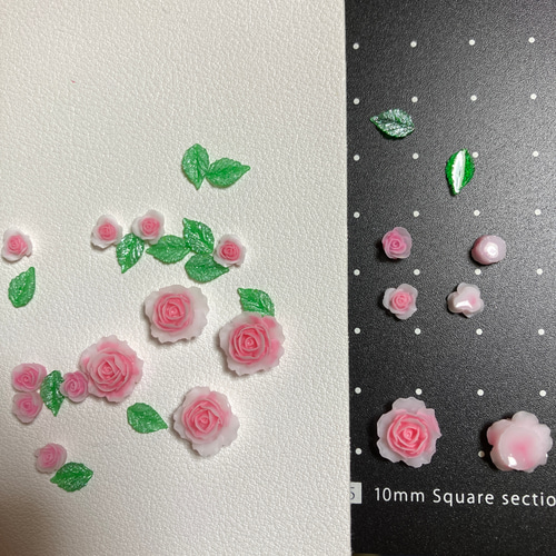 薔薇 リーフ デコパーツ ネイルパーツ デコパーツ naka 通販 17730239