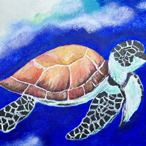 【原画】ウミガメの旅立ち 原画】ウミガメの旅立ち ウミガメと少年／野坂昭如 男鹿和雄