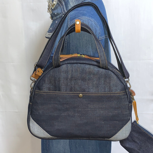 レビュー高評価の商品!の商品をすべて ☆ハンドメイド☆岡山デニム☆4wayボストンバッグ ボストン ショルダーバッグ