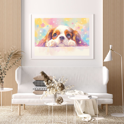 らきそ様❤キャバリアキングチャールズスパニエル セキセイインコ 印鑑