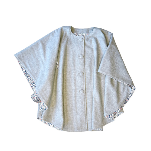 丸首ポンチョ（型紙と作り方のセット）JK-2401 型紙 子ども服の型紙