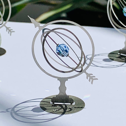 1.天球儀/Armillary sphere S-Aタイプ- Ltサファイア(クリスタル  