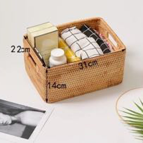 ほぼ未使用　アタ　ピクニックバスケット　収納ボックス ピクニックMサイズ (PNC152) Rosily(ロージリー) バリ島 アタ