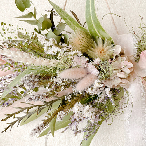 横長スワッグ スワッグ ドライフラワー バースデーフォト 秋 横長