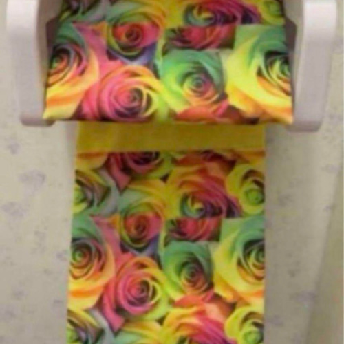 薔薇柄 バラ柄 トイレットペーパーホルダーカバー トイレ用品 トイレ