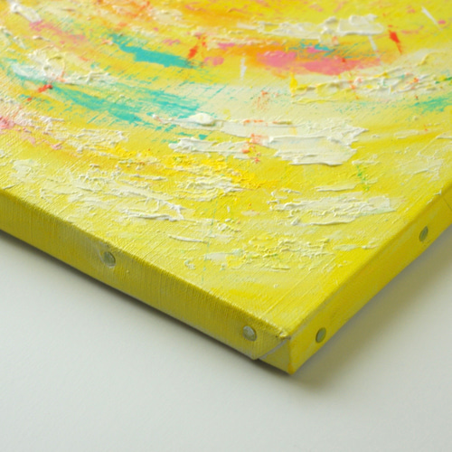 原画】【復刻】抽象画 太陽のひかり 約410×410mm（S6サイズ