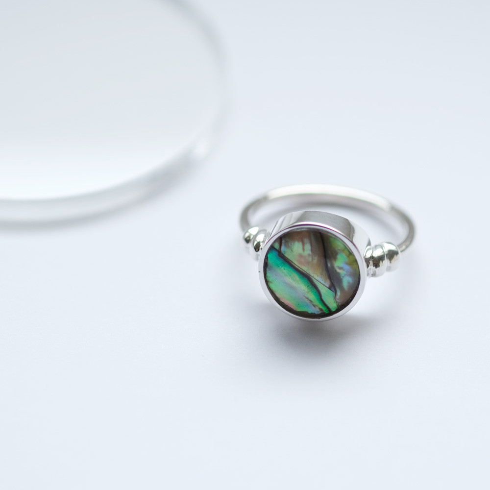 マザーオブパール ラウンド リング シルバー925