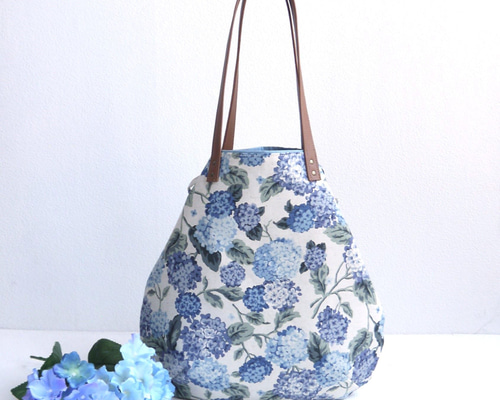生地生産終了につきお好きな方はお早めに！】ブルー紫陽花柄の