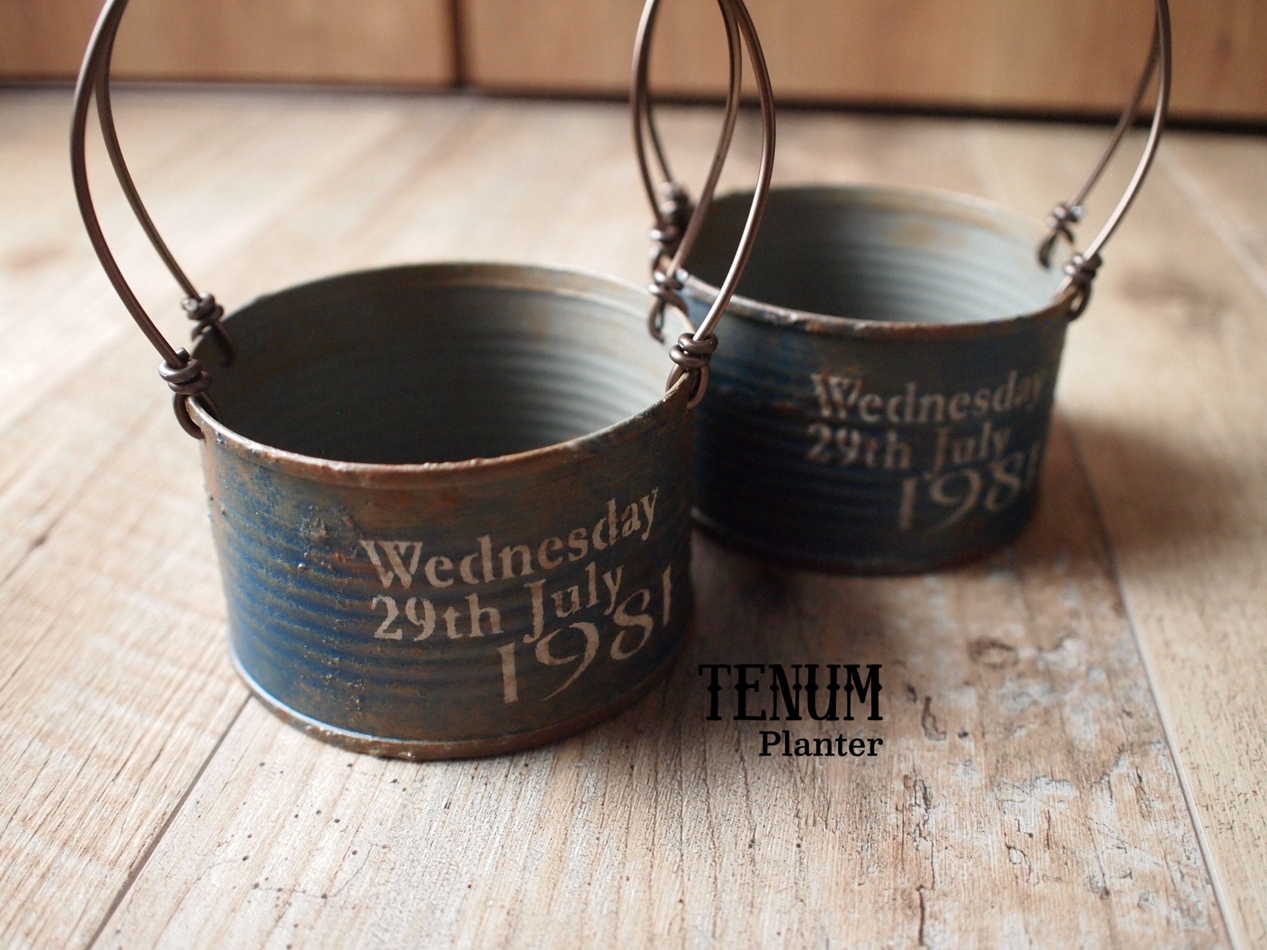 リメイク鉢⭐キッチンスケール　ジャンク　リメ鉢　リメイク缶　リメ缶　プランター お値下げ中 リメイク缶 リメイク鉢 大きめ リメ缶