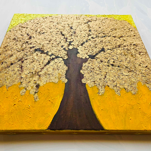 『黄金の葉』絵画 アクリル画/原画 黄金の葉』絵画 原画 - nagi-atelier | minne byGMOペパボ 国内