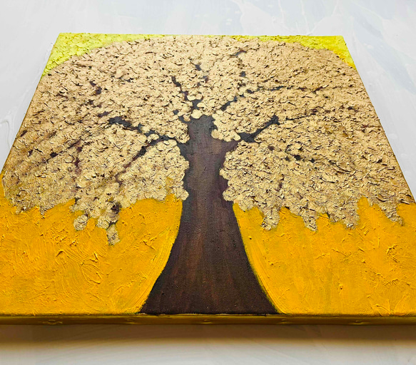 風水画】「黄金の木」S6・油彩画・原画 その他アート かいがの
