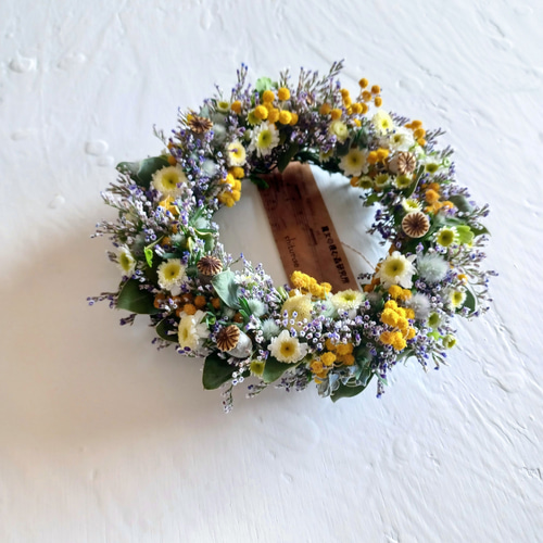 魔女の棲む森 ～深碧萌～】 ドライフラワー リース クリスマスリース